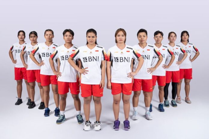 Skuad Indonesia di Uber Cup 2024. (Foto: PBSI)