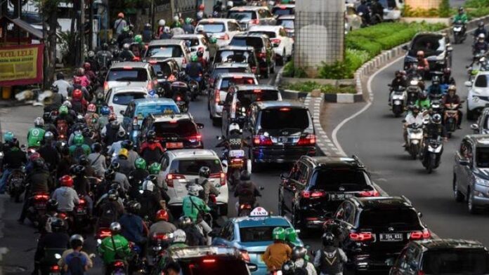 Ilustrasi Kendaraan di Jakarta. (Foto: TMC Polda Metro Jaya)