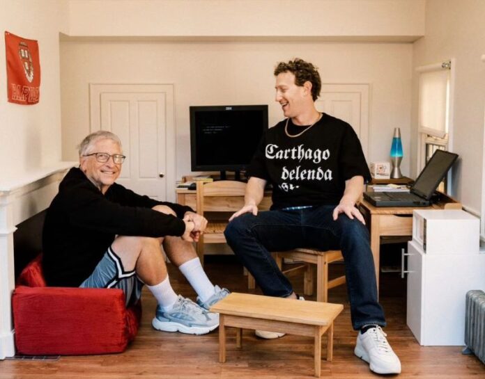 Mark Zuckerberg Rayakan Ultah Ke-40 Bareng Bill Gates. (Foto: Instagram/@Zack)