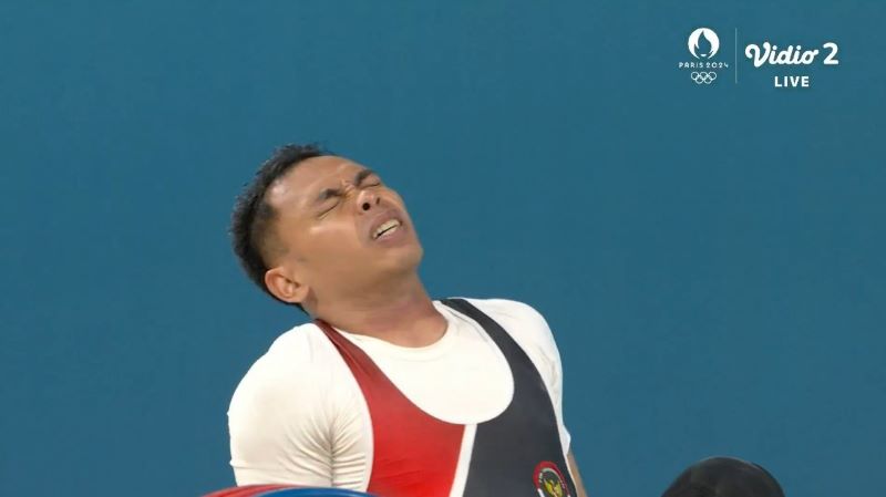 Eko Yuli Irawan Gagal di Olimpiade 2024. (foto: Vidio)