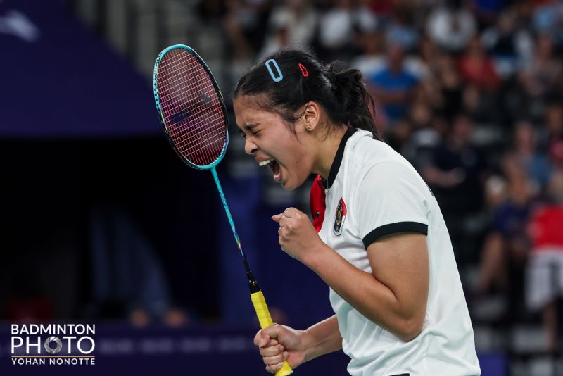 Pebulu Tangkis Tunggal Putri Indonesia Gregoria Mariska Tunjung di Olimpiade Paris 2024. (Foto: PBSI)