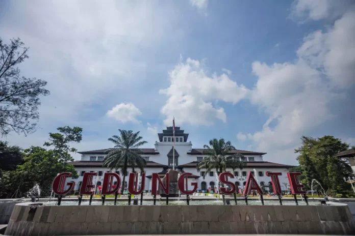 Ilustrasi Gedung Sate di Kota Bandung. (Freepik/Irman Andriana)