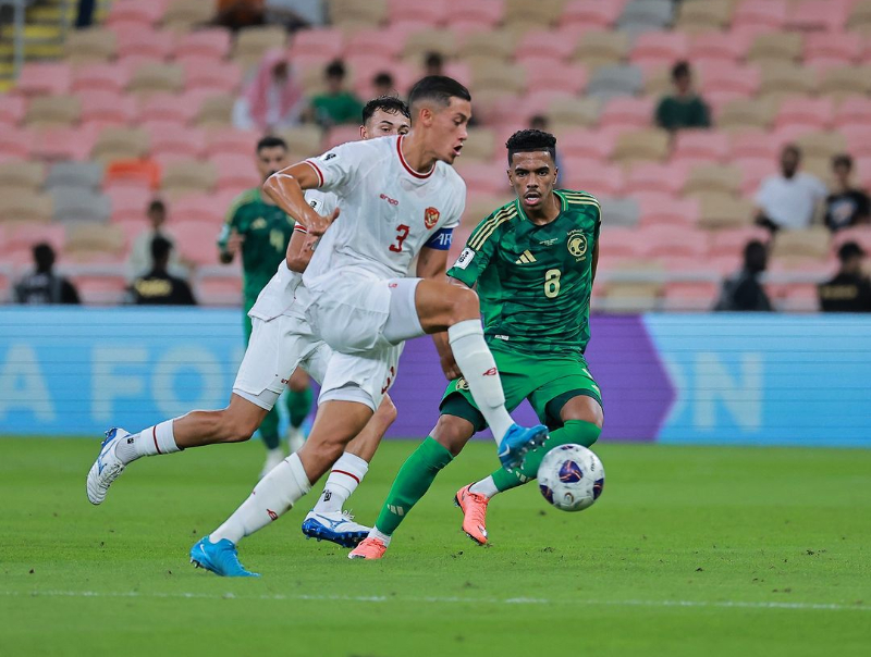 Timnas Indonesia vs Arab Saudi.(Foto: @fifaworldcup)