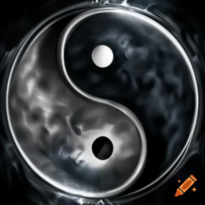 Ilustrasi Yin Yang (Craiyon)